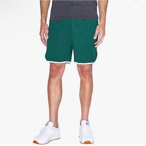 American apparel mens interlock basketball shorts.